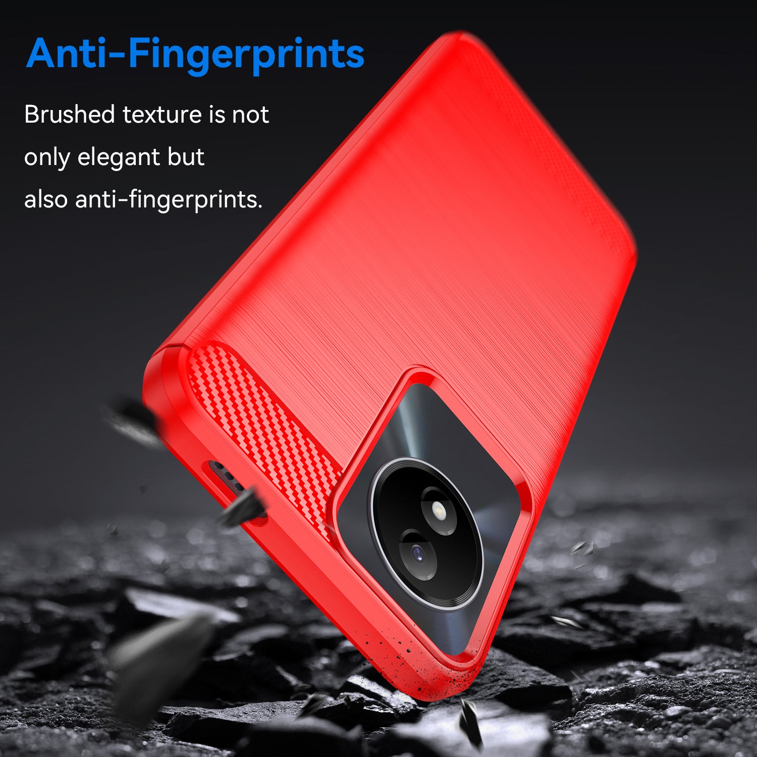 For vivo Y02 4G Shockproof Brushed Mobile Phone Case Carbon Fiber Texture TPU Protective Phone Cover For vivo Y02 4G Shockproof Brushed Mobile Phone Case Carbon Fiber Texture TPU Protective Phone Cover